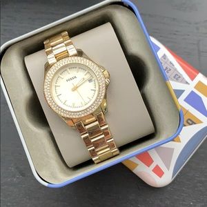 Gold color Fossil Watch